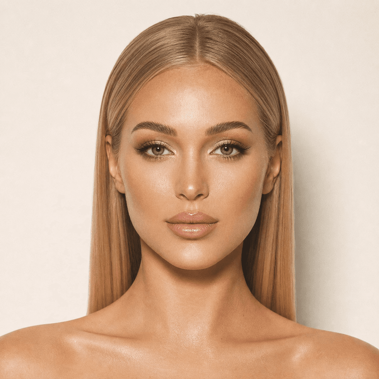 Gesichtsform Oval, Texturbeispiel glatt